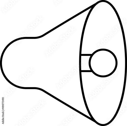 loud speaker illustration on a white background     