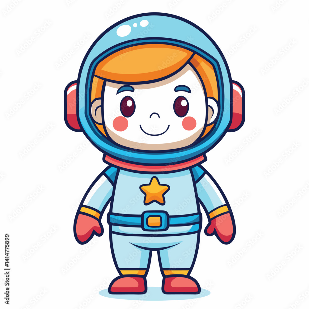 Cute astronaut cartoon character Cute astronaut cartoon character