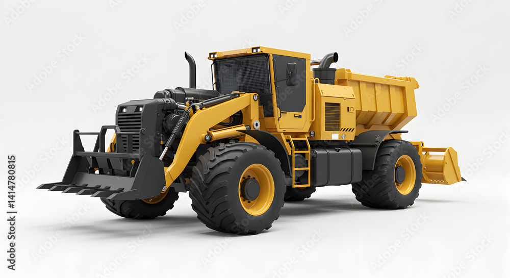 Fototapeta premium Heavy Duty Vehicle on White Background