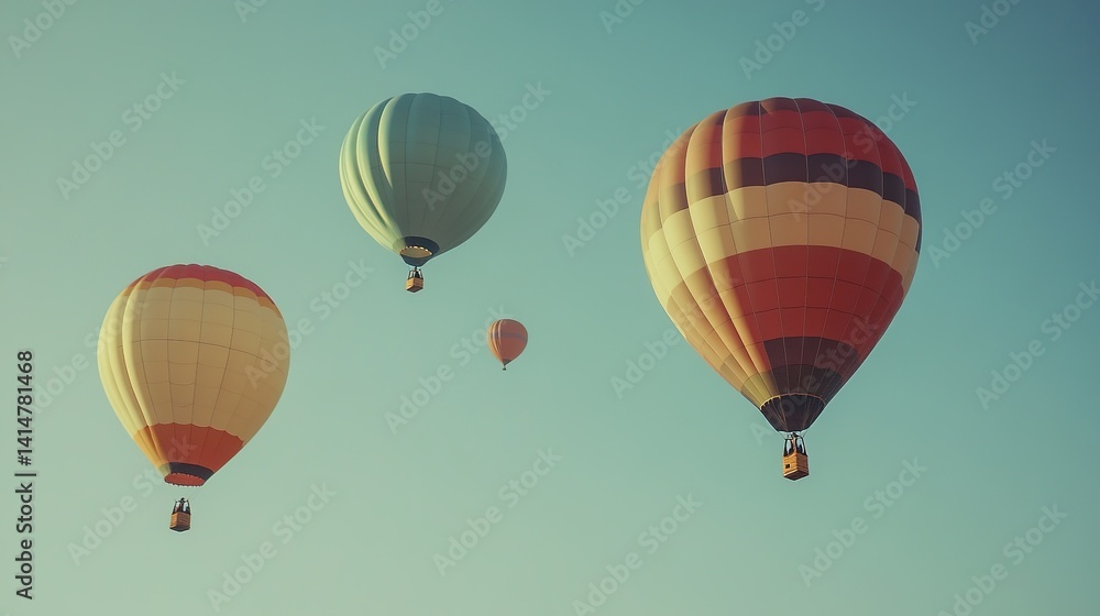Vibrant Colorful Balloons Floating Against a Blue Sky: Retro Soft-Focus, Dreamy Atmosphere
Vibrant Colorful Balloons Floating Against a Blue Sky: Retro Soft-Focus, Dreamy Atmosphere