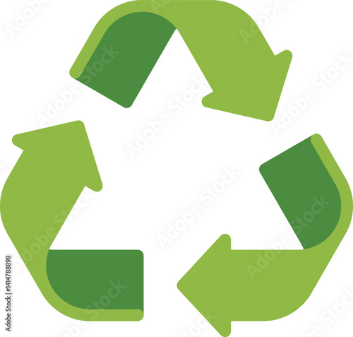 recycle illustration on a white background     