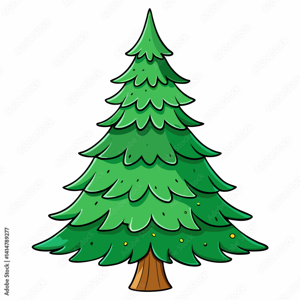 Obraz premium christmas tree vector