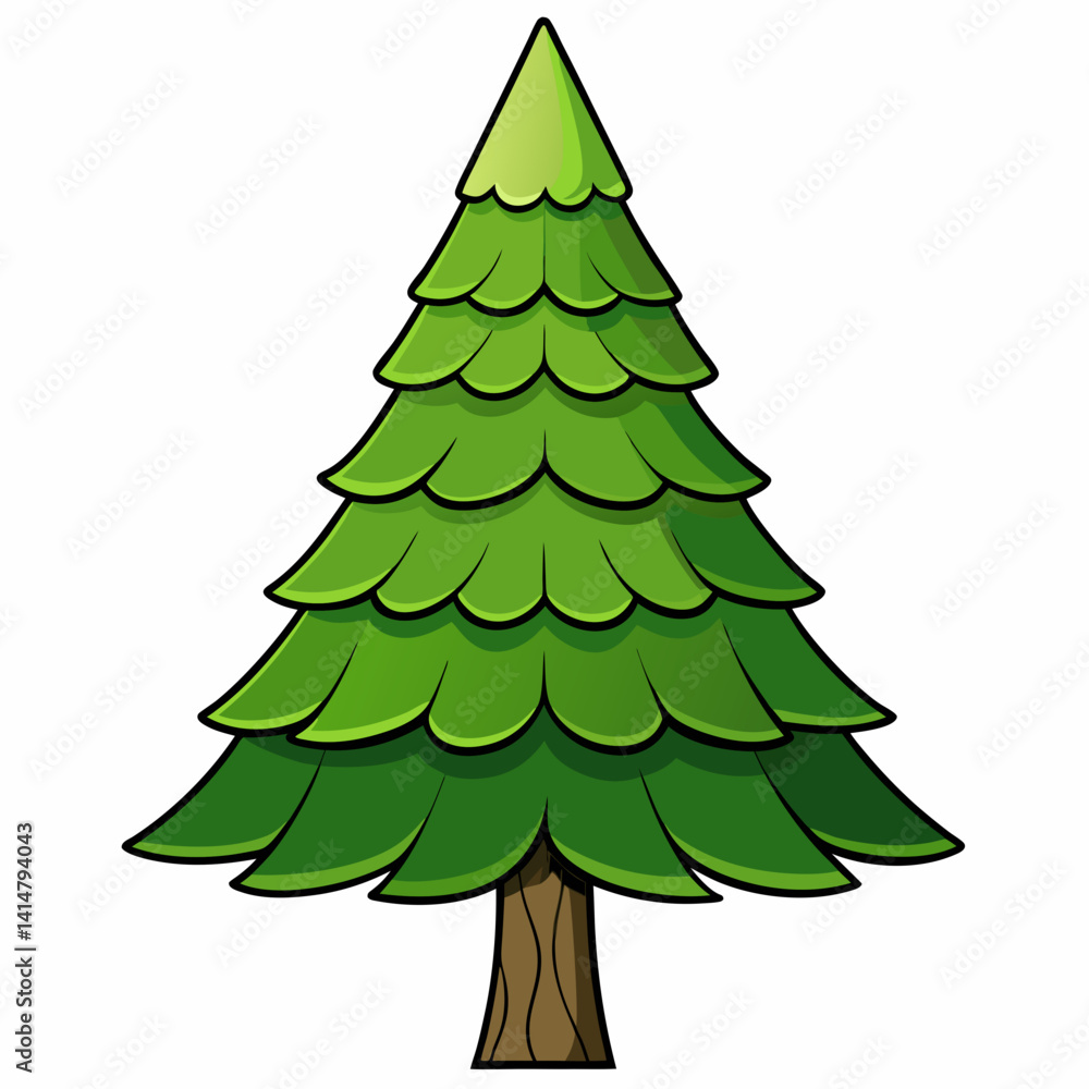 Fototapeta premium vector christmas tree