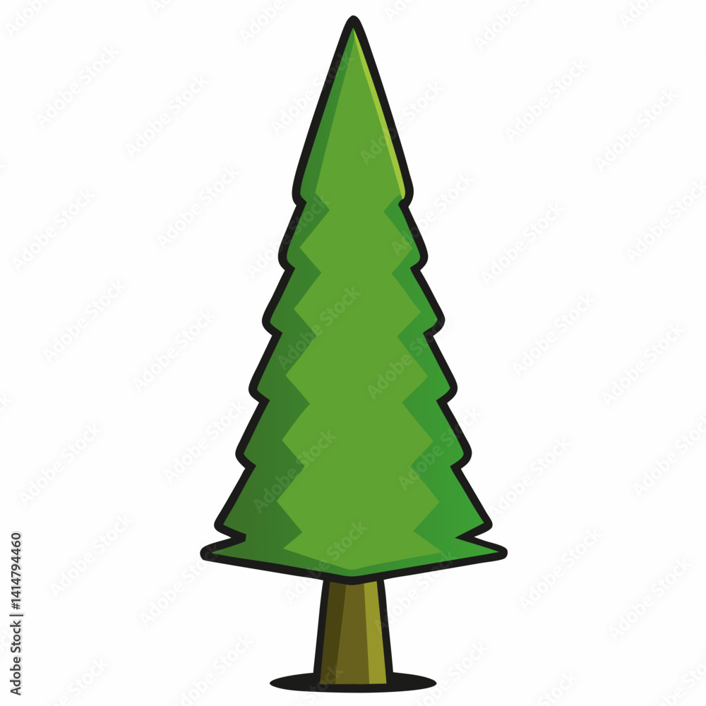 Fototapeta premium green christmas tree