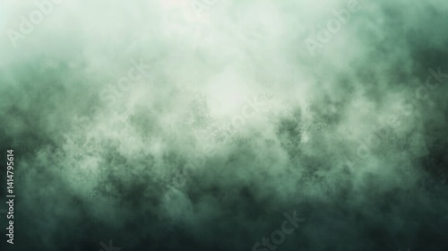 Atmospheric Misty Background: Green Smoke Effect Texture Backdrop