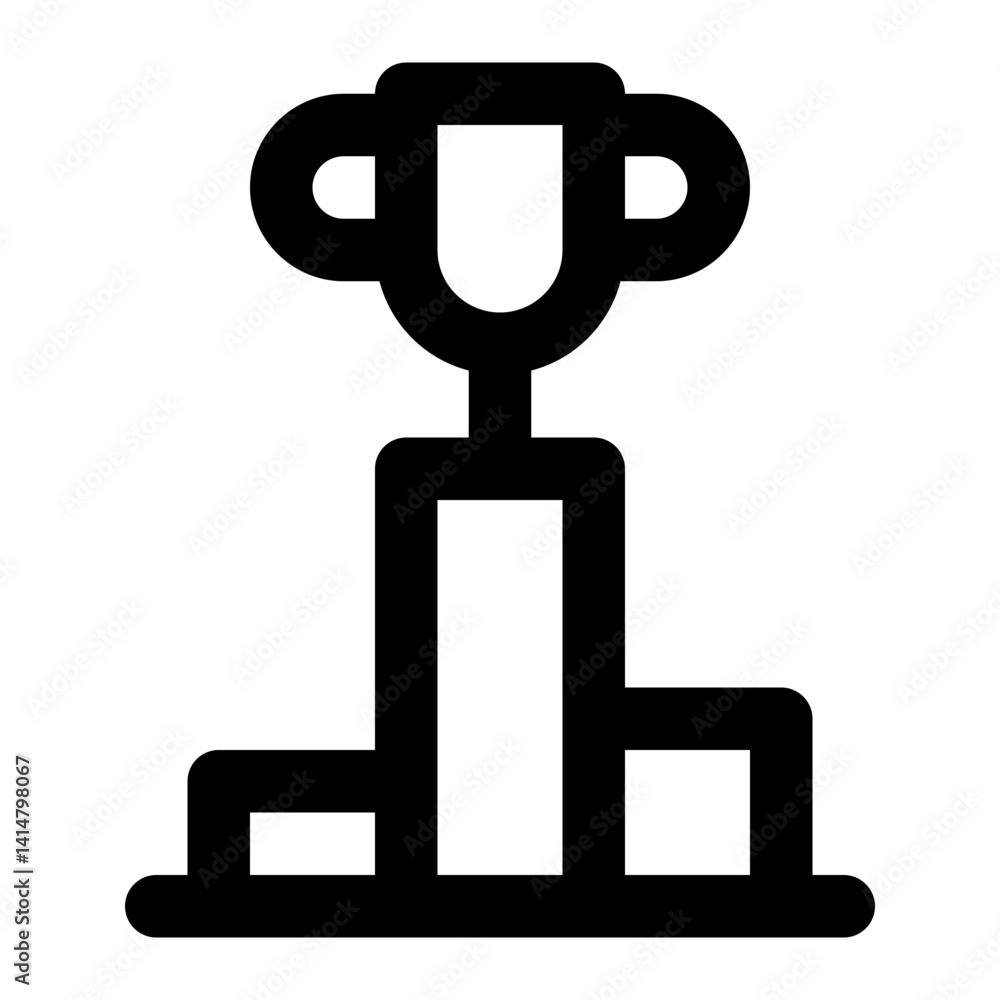 icon podium with style outline icon podium with style outline
