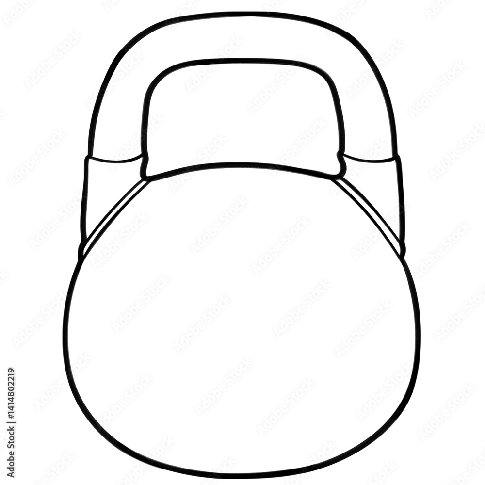 Outline illustration of Dumbbell for Gym and Health Outline illustration of Dumbbell for Gym and Health