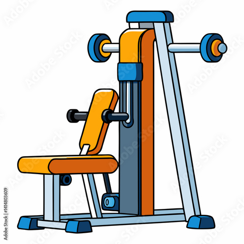 gym equipment vector illustration