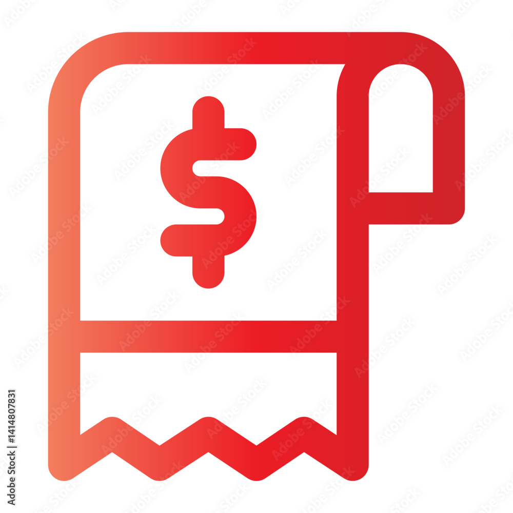 bill gradient icon bill gradient icon