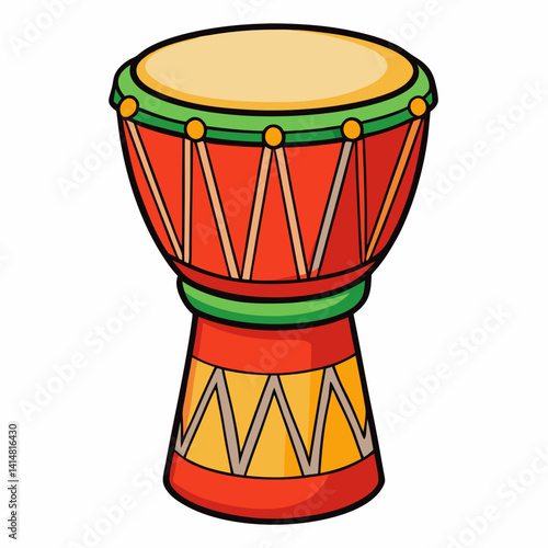 vector illustration of a wooden toy