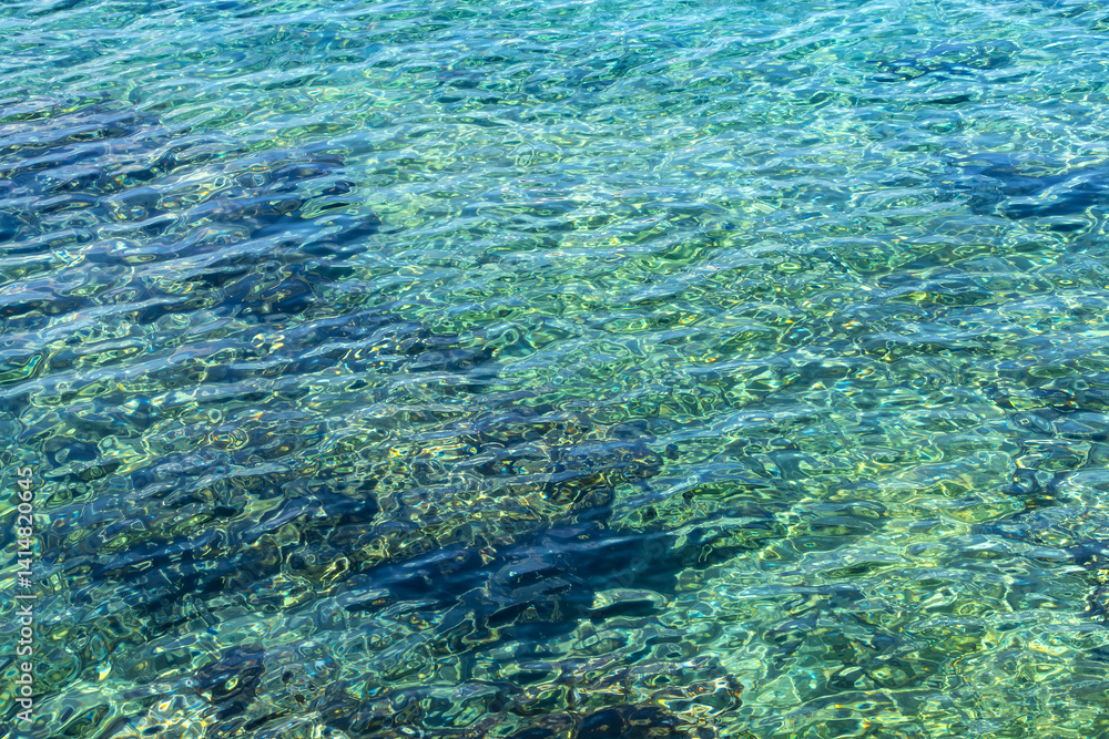 Beautiful Turquoise Water of the Caribbean Ocean
