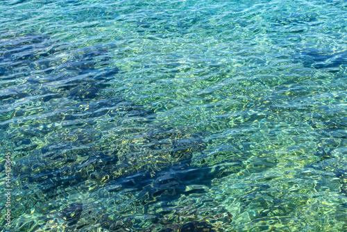 Obraz na płótnie Beautiful Turquoise Water of the Caribbean Ocean w salonie