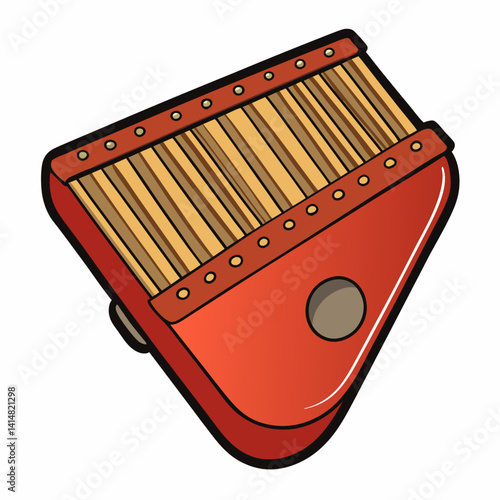 accordion isolated on white