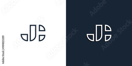 Abstract line art initial letters JC logo.