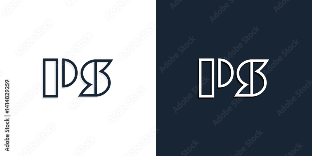 Abstract line art initial letters PS logo. Abstract line art initial letters PS logo.