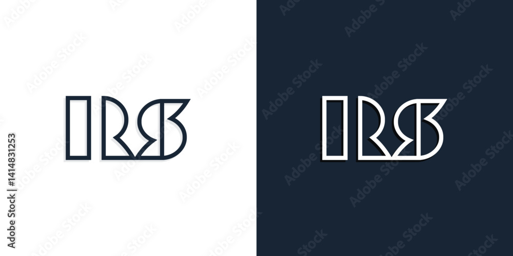 Abstract line art initial letters RS logo. Abstract line art initial letters RS logo.
