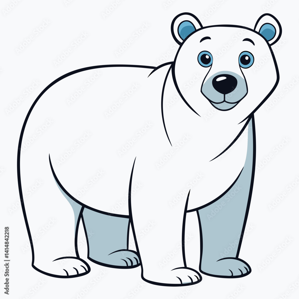 Fototapeta premium polar bear vector