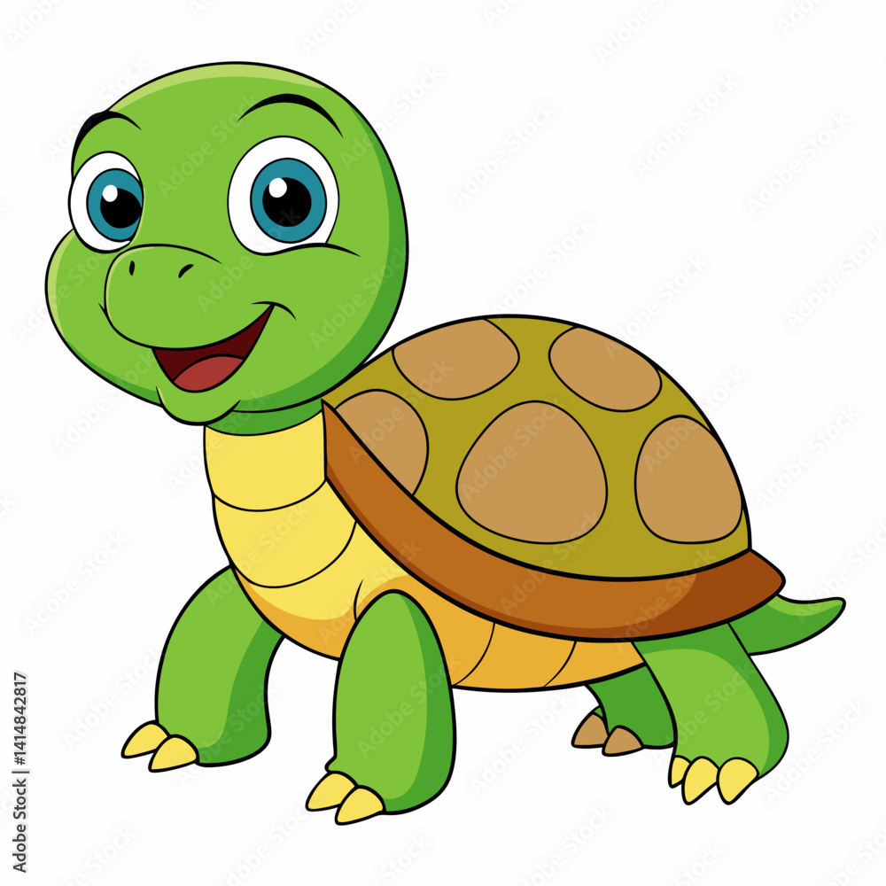 Fototapeta premium funny turtle cartoon