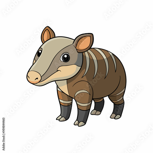 animal, cartoon, illustration, vector, mammal, hippo, rhino, wild, elephant, wildlife, isolated, safari, zoo, rhinoceros, nature, hippopotamus, cute, fun, animals, baby, pig, art, drawing, comic, happ