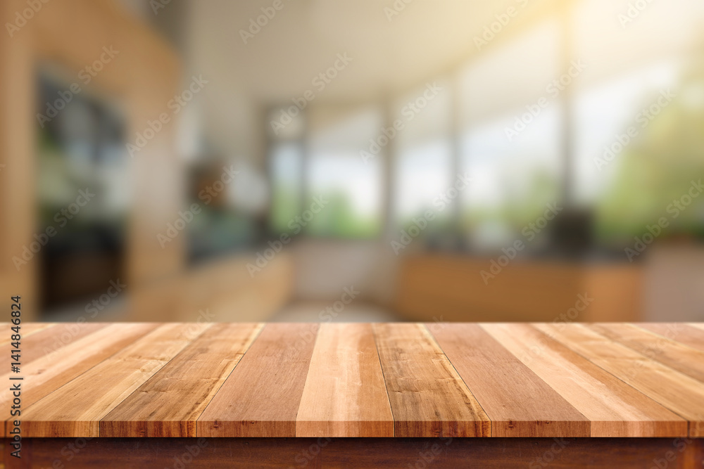 Marble countertop with blurred modern kitchen background for product mockup Marble countertop with blurred modern kitchen background for product mockup