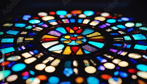 Obraz na płótnie Colorful stained glass as a background. w salonie