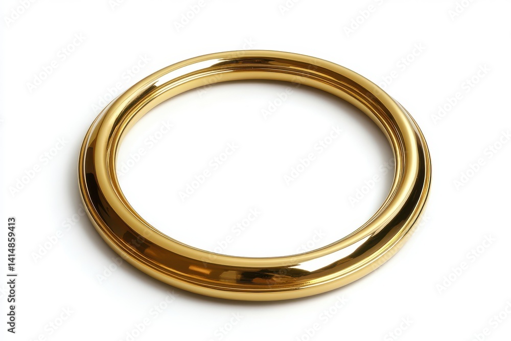 Shiny golden ring, close up isolated on white background Shiny golden ring, close up isolated on white background