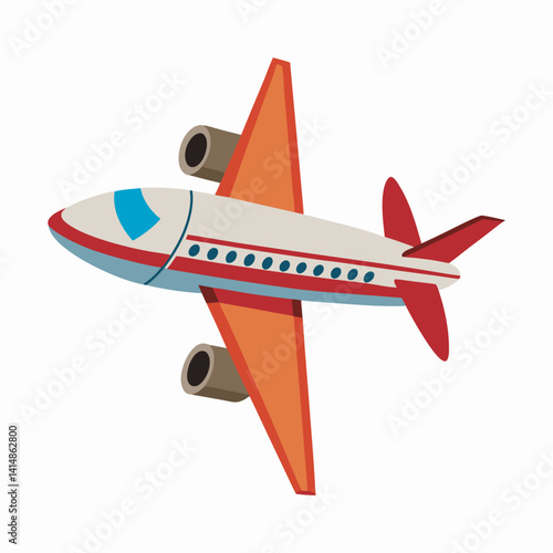  Aeroplane vector art illustration.