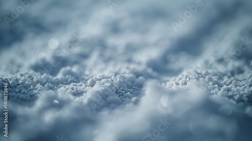 Frosty Blue Winter: Icy Crystals Abstract Background Texture, Cold Season Microstock Photo