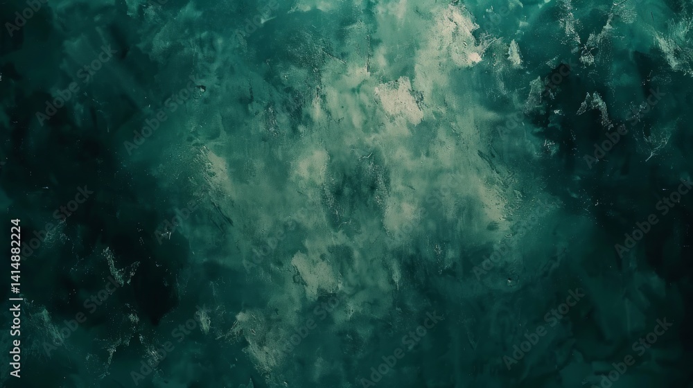 Obraz premium Abstract Teal Texture: Grunge Decorative Wall Background