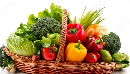 fresh vegetables in basket