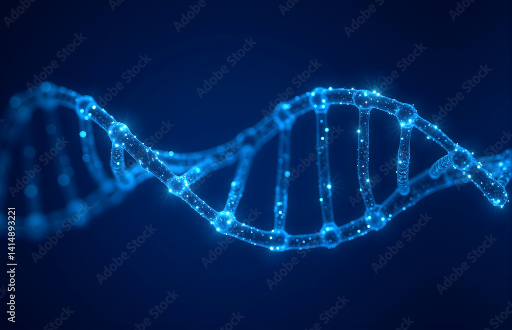 3D Rendered DNA Structure 3D Rendered DNA Structure