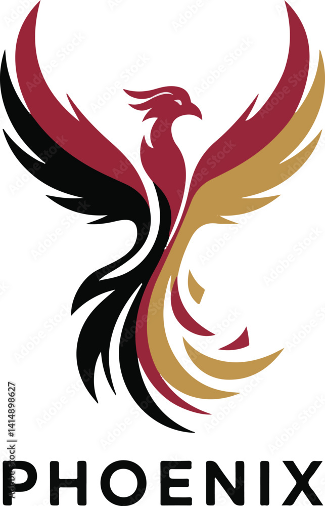 Obraz premium A modern logo design Phoenix