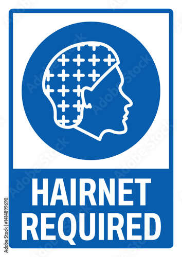 mandatory safety signs v2 uppercase text_hairnet required_portrait size a4/a3/a2/a1	 
