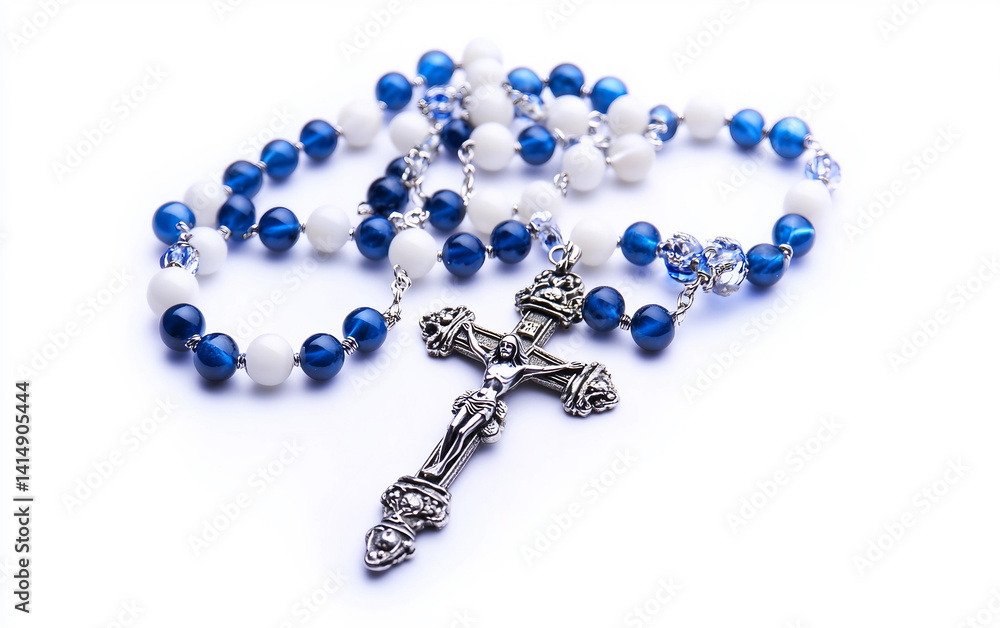 A Marian Rosary with Heavenly Colors Isolated on transparent background. A Marian Rosary with Heavenly Colors Isolated on transparent background.