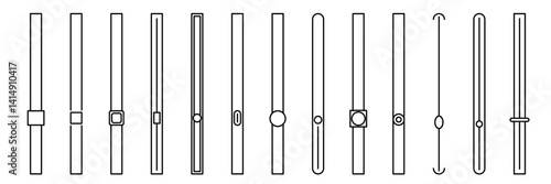 slider bar vector. volume control bar