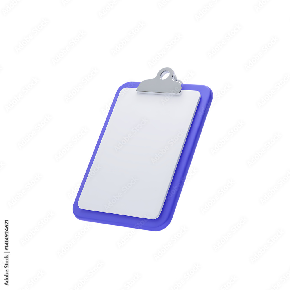 3d icon of a clipboard 3d icon of a clipboard