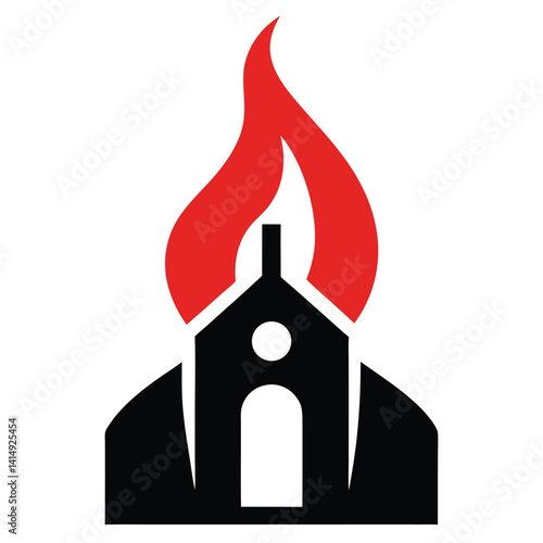 minimalist-pentecost-celebration-silhouette-icon-style