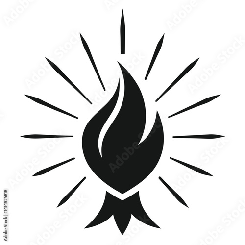 pentecost-flame-icon-silhouette-with-light-rays