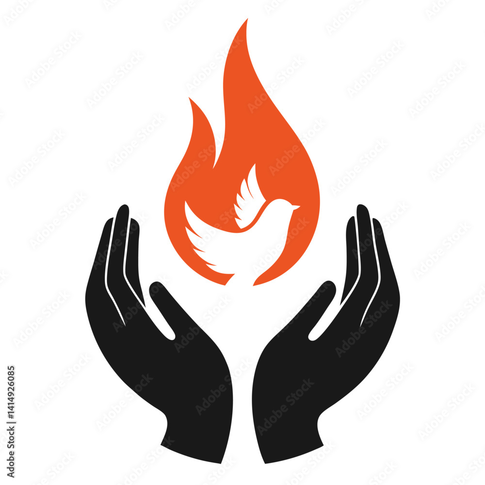 pentecost-prayer-hands-icon-with-descending-holy-spirit pentecost-prayer-hands-icon-with-descending-holy-spirit
