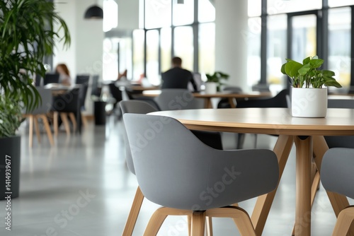 Informal lunch discussion among teammates in modern lounge  3D illustration