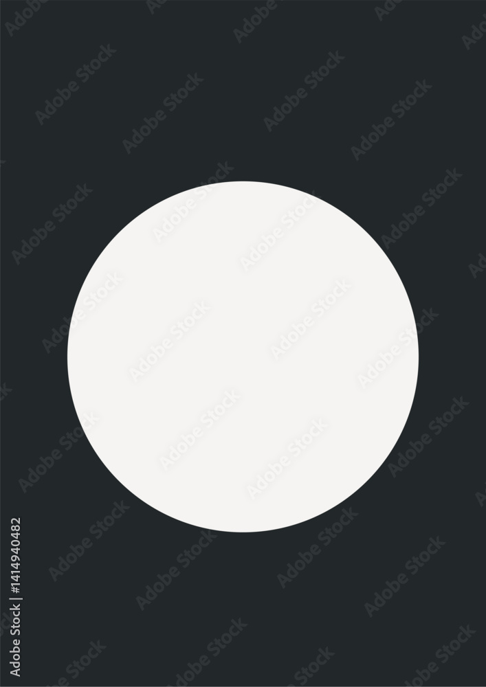 Minimal circle background, black geometric design vector Minimal circle background, black geometric design vector
