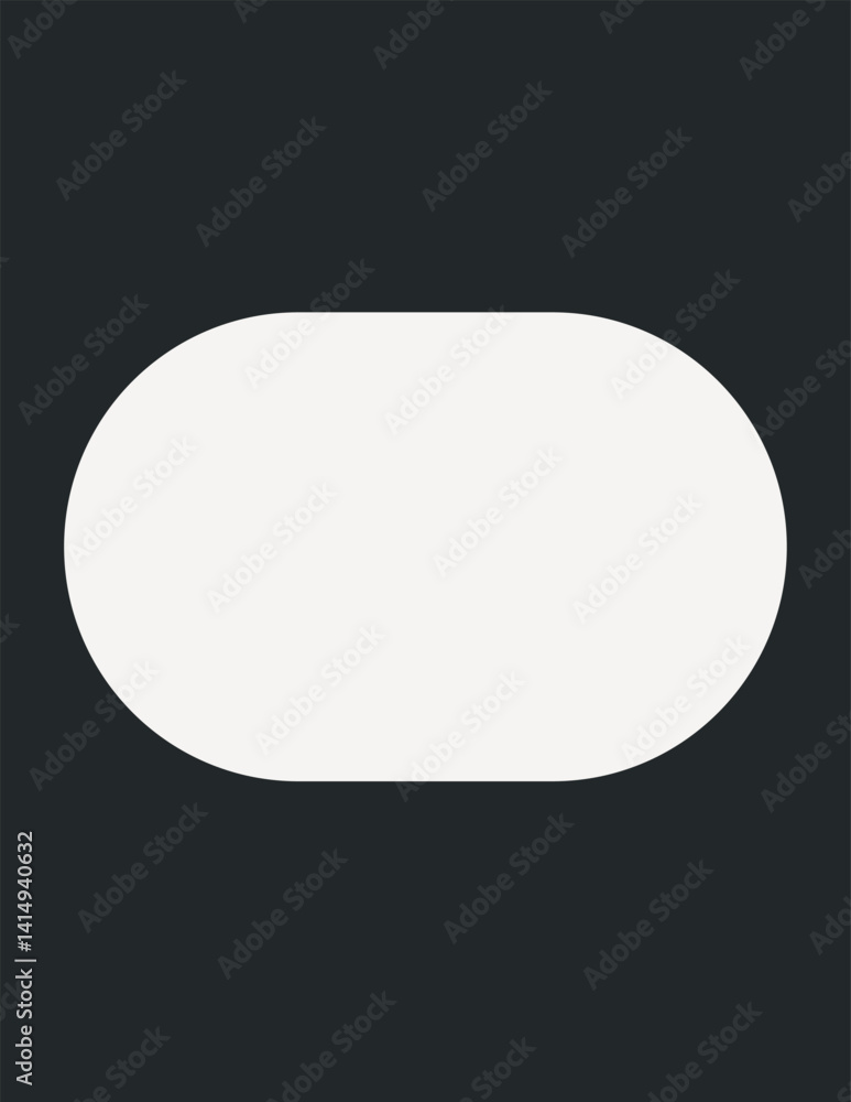 Minimal oval frame background, black geometric design vector Minimal oval frame background, black geometric design vector