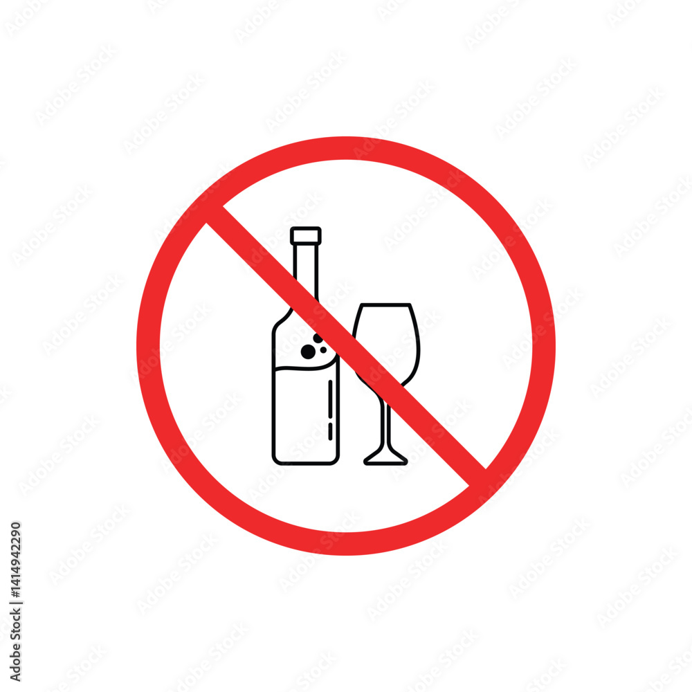 no alcohol sign icon vector design template no alcohol sign icon vector design template