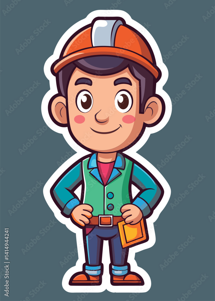 Friendly construction worker ready to work. Friendly construction worker ready to work.