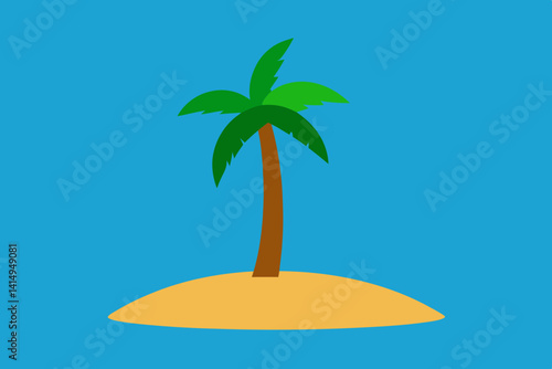 palm tree on a tropical beach