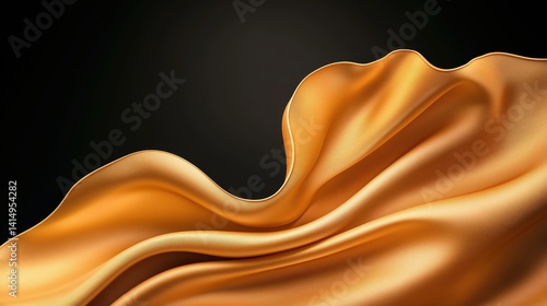 Obraz na płótnie Luxurious golden gradient foil with elegant brass sheen for opulent décor and artistic displays in upscale venues w salonie