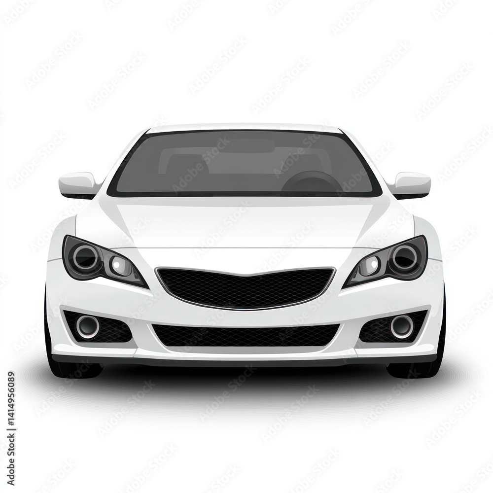 Fototapeta premium car isolated on white background