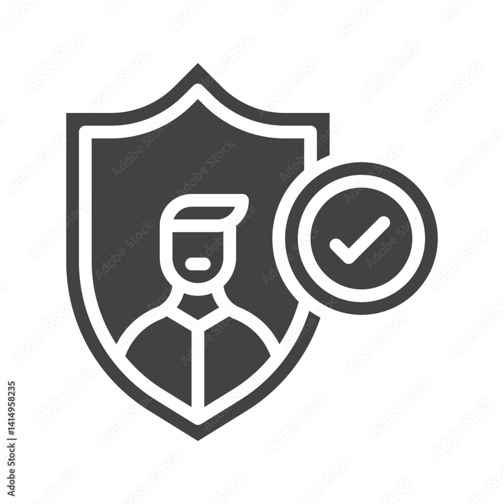 Authentication icon vector image. Suitable for mobile apps, web apps and print media. Authentication icon vector image. Suitable for mobile apps, web apps and print media.