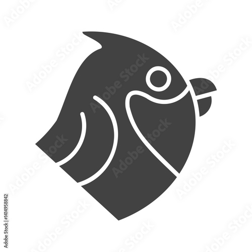 Bird icon vector image. Suitable for mobile apps, web apps and print media.