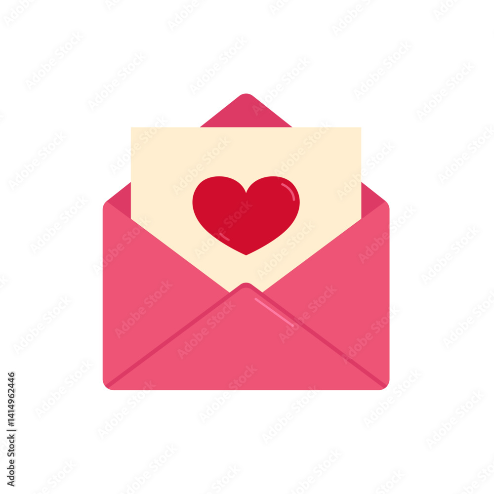 Icons for email, new message, envelopes with hearts. Love letter concept. Vector illustration. Opened Pink Envelope with Heart Icon Set Closeup Isolated.Valentine's day Greeting posters. Icons for email, new message, envelopes with hearts. Love letter concept. Vector illustration. Opened Pink Envelope with Heart Icon Set Closeup Isolated.Valentine's day Greeting posters.